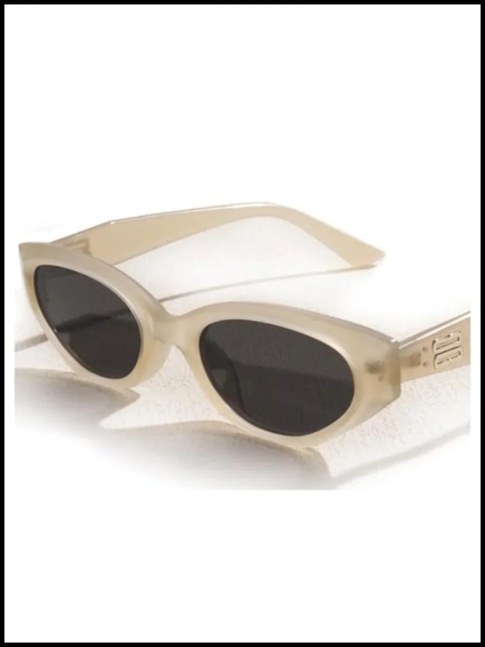 Vintage Cat Eye Oval Sunglasses Polarized UV Protection TR90